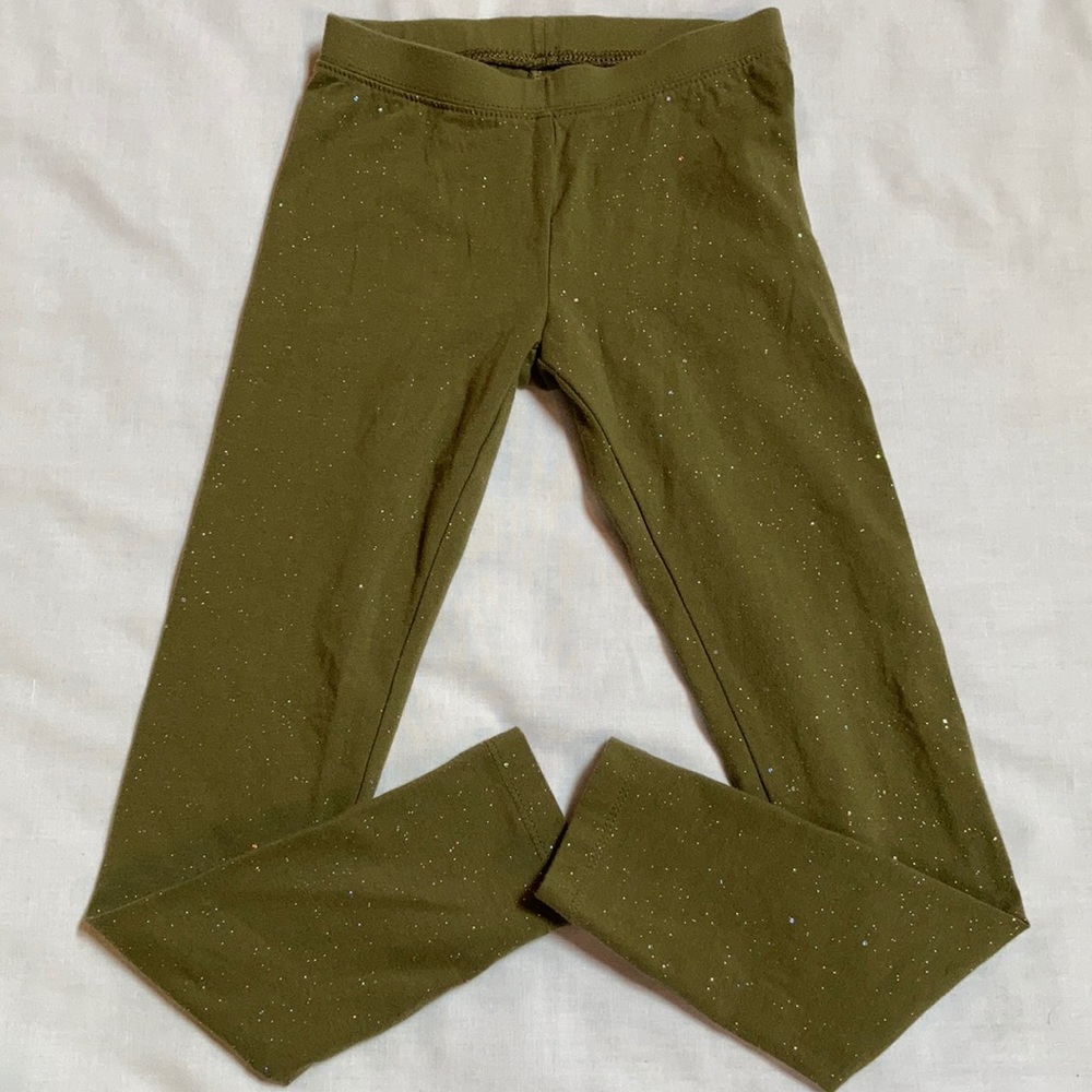 Cat & Jack sparkly green leggings